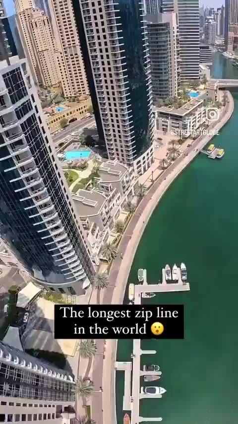 Longest Zipline in the world. Dubai