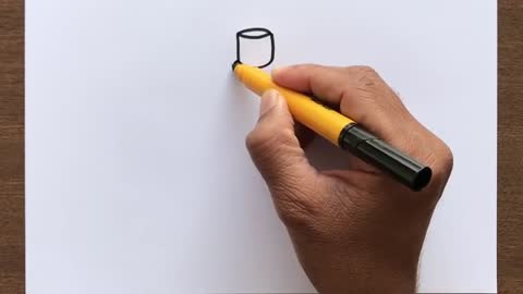 😀How to Draw a Bottle from letter U😀😀