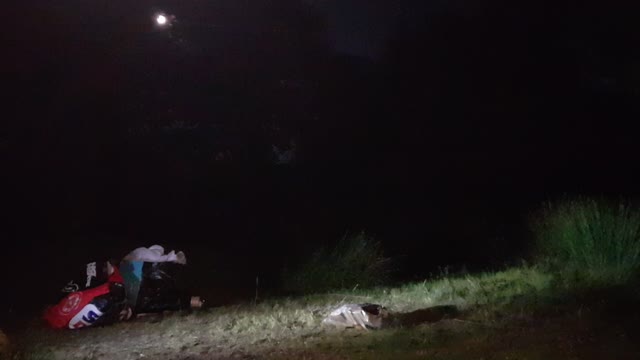 Blooper. Not happy with the camera angle. Night filming. DARTMOOR