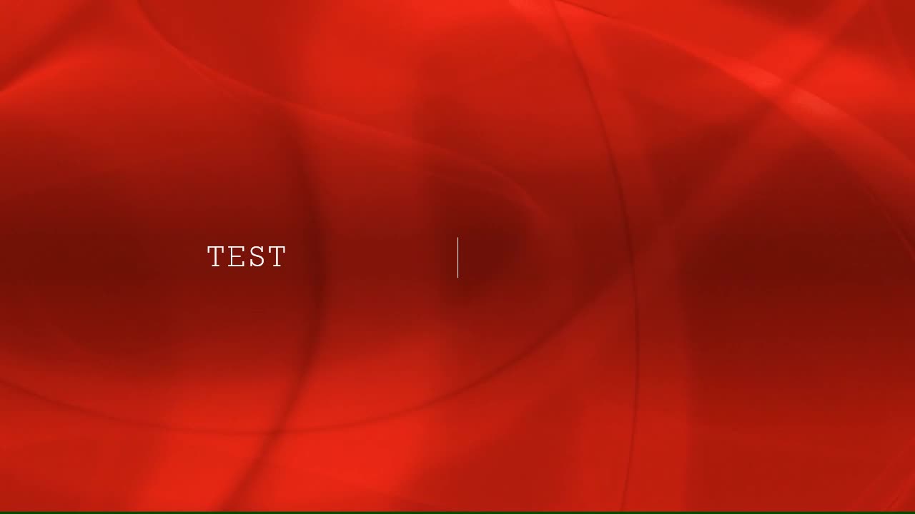 test in red