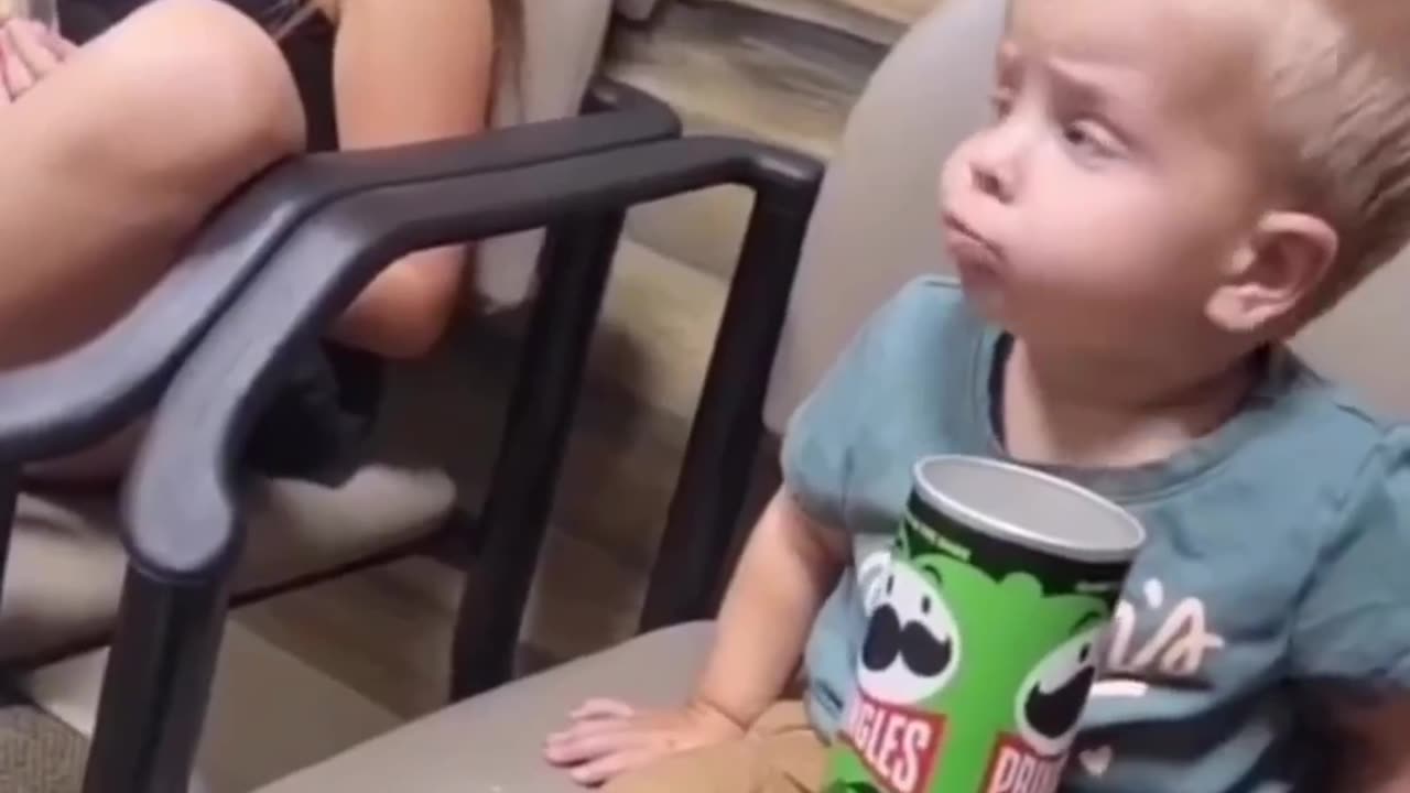 Can't Stop Laughing! Watch This Baby's Hilarious Reaction to Chips.