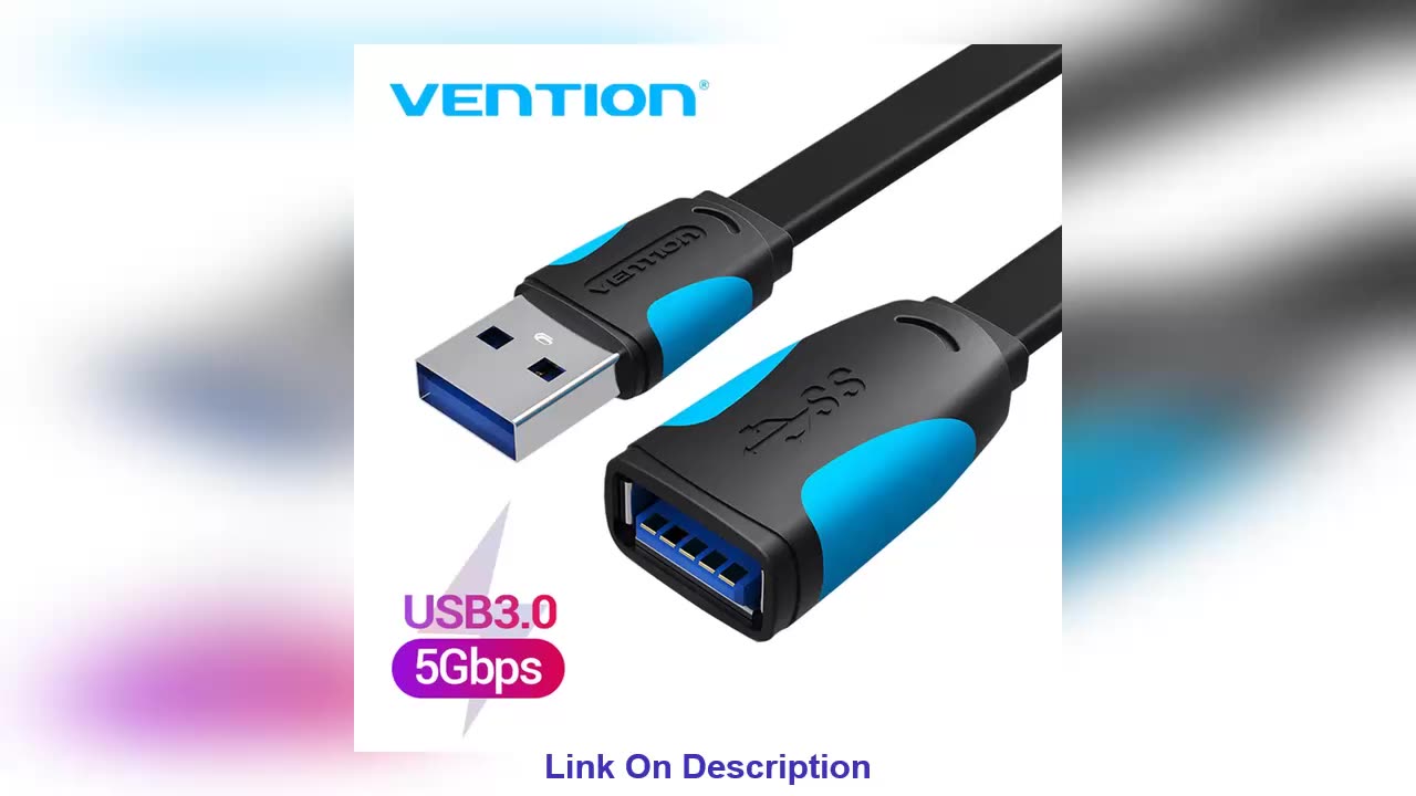 Deal Vention USB 3.0 2.0 Extension Cable Male to Female