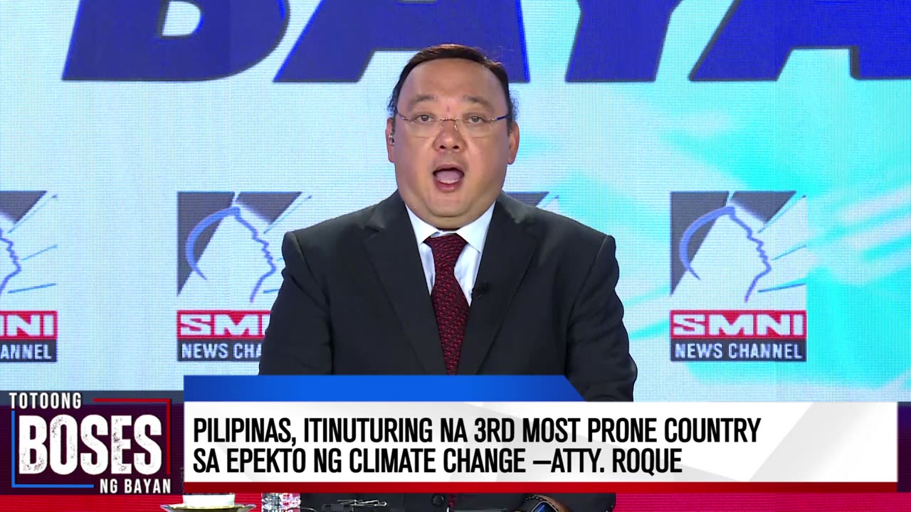 Pilipinas, itinuturing na 3rd most prone country sa epekto ng climate change —Atty. Roque