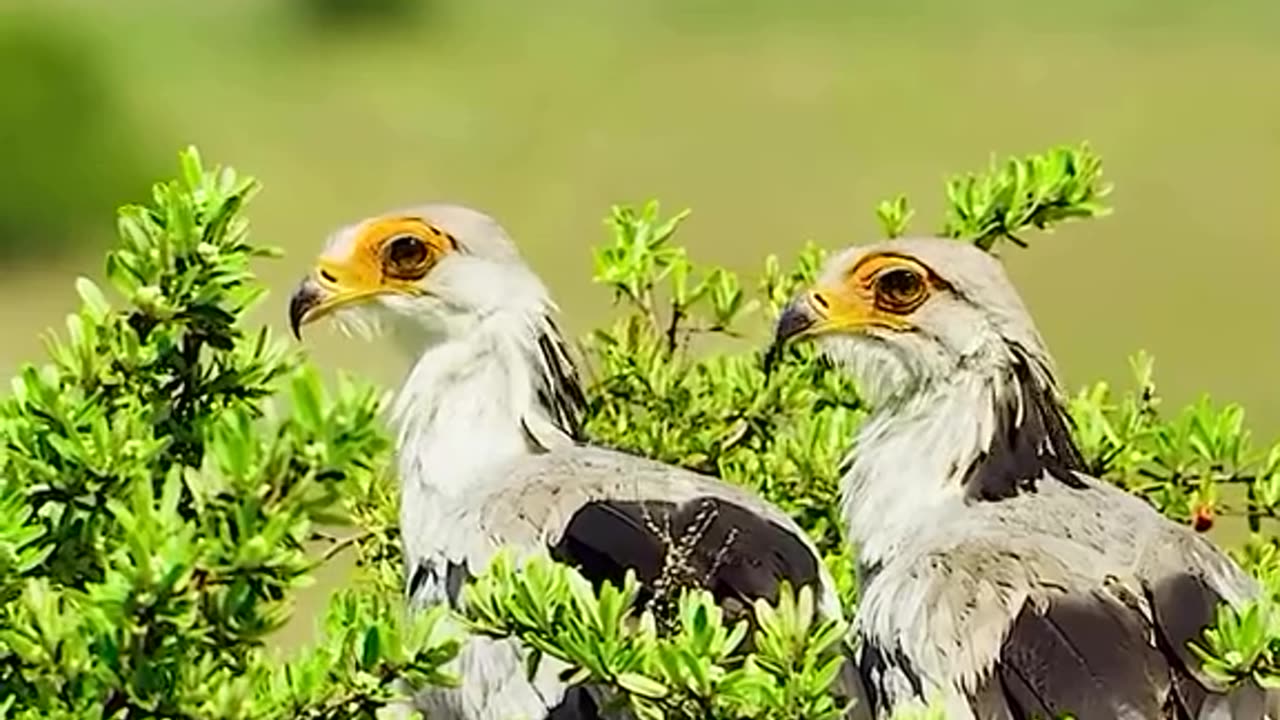 Secretary birds - Prey to Cobras 😯😮😯