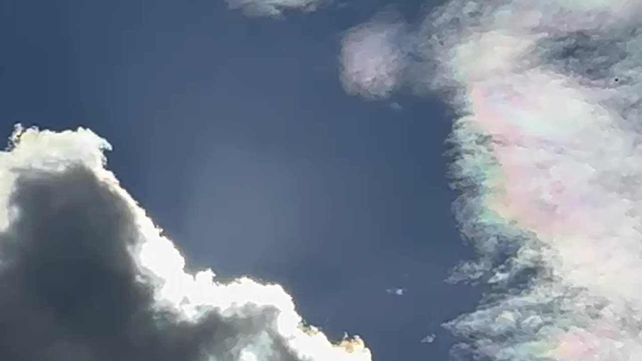 Geo-engineering Chemtrail ranbow sky’s