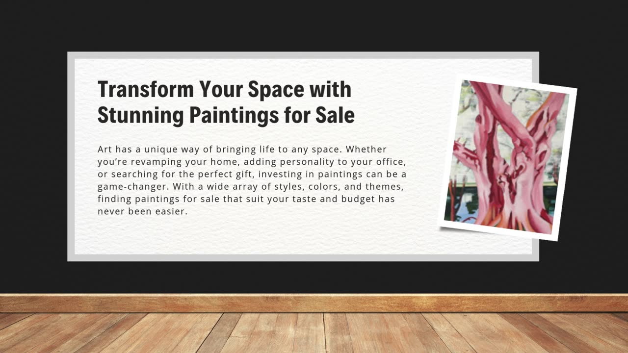 Transform Your Space with Stunning Paintings for Sale