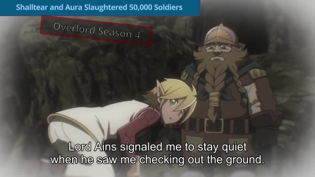 Shalltear And Aura SLAUGHTERED 50,000 Soldiers | Overlord Season 4 Episode 7