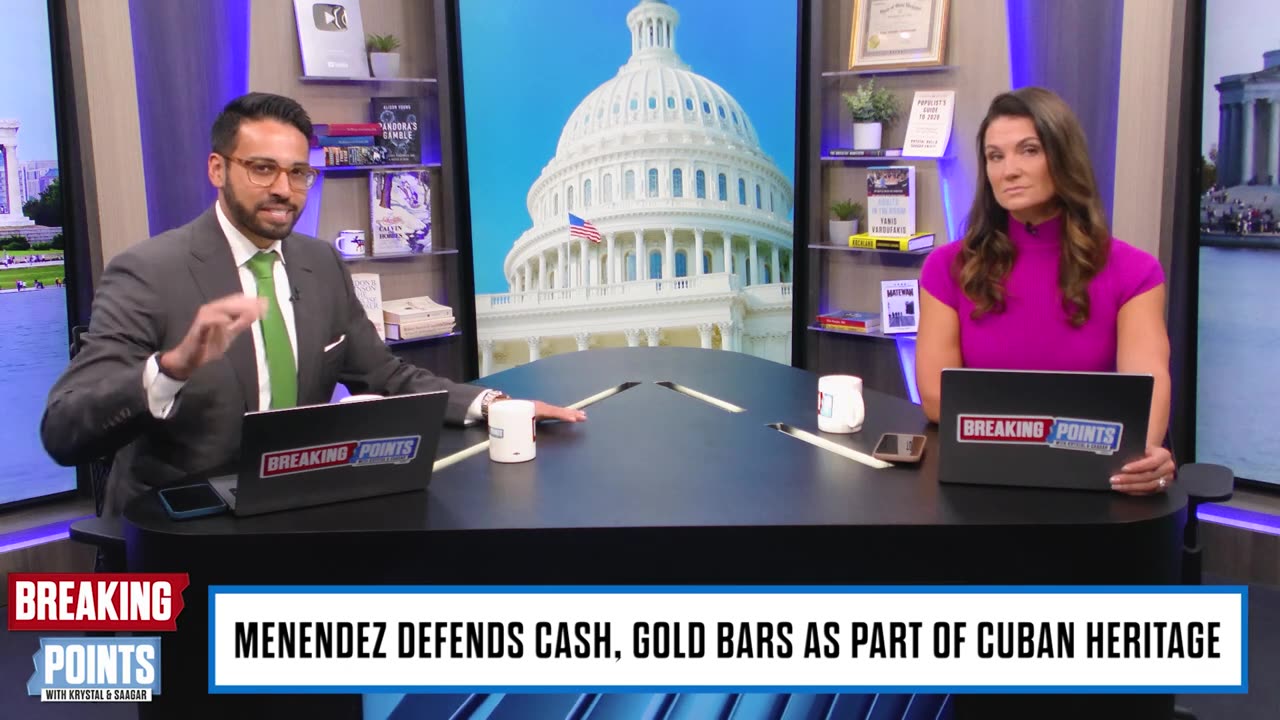 Menendez Corruption Excuse: I'M CUBAN | Breaking Points