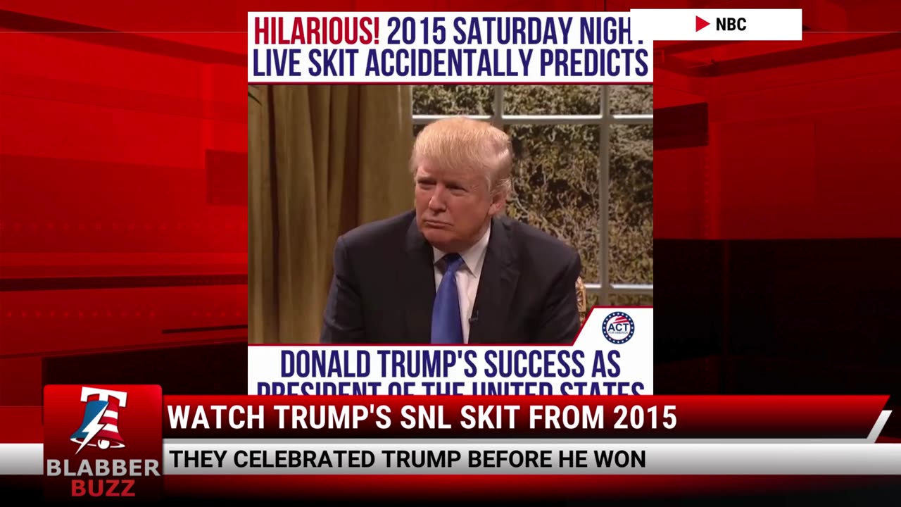 Watch Trump's SNL Skit From 2015