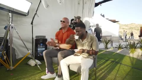 Kevin Harts's Farts In Front Of The Rock Lol