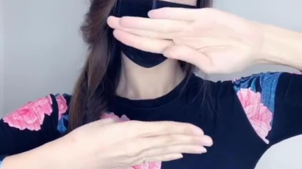 Sexy girl gesture dance and finger dance