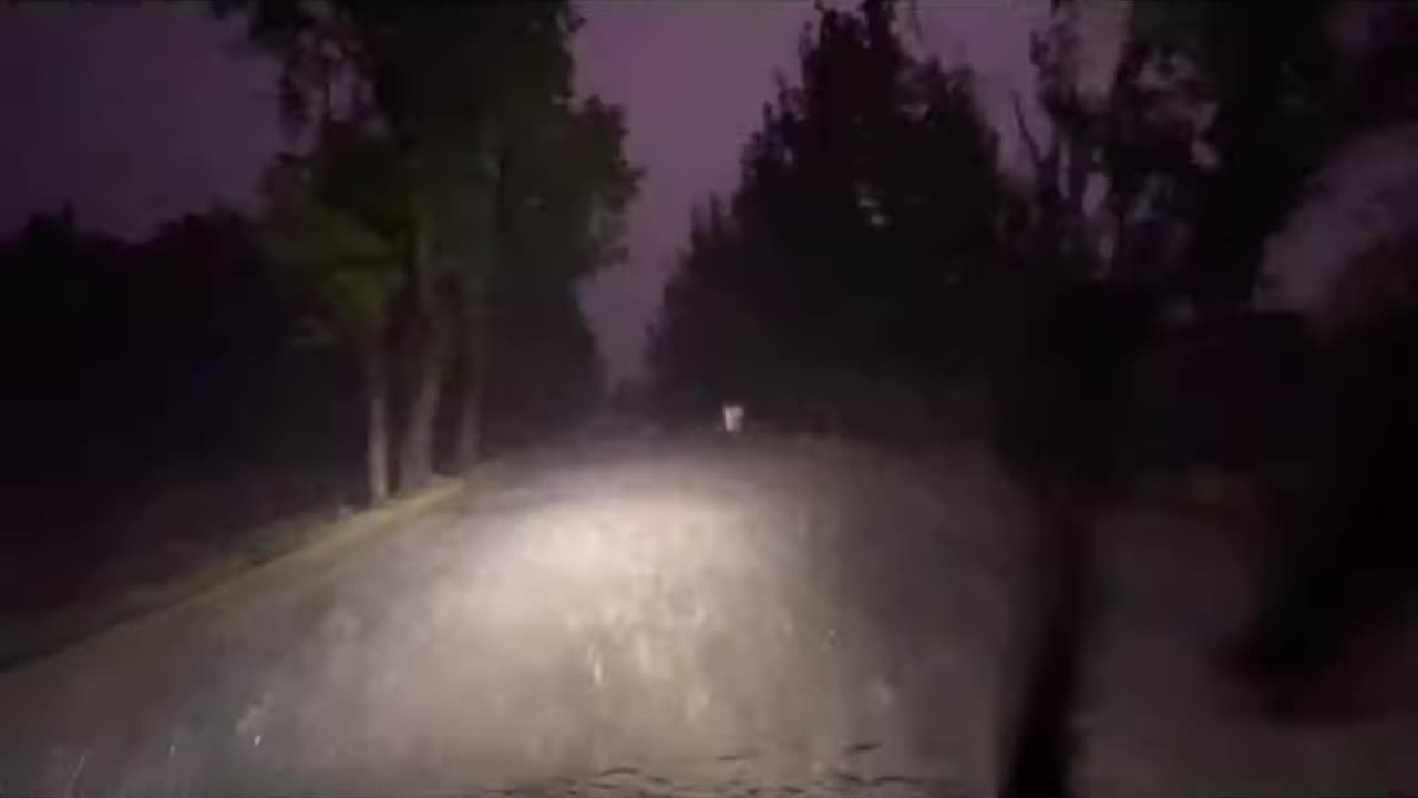 Heavy Downpour of Rain & Storm on the Haunted Road #shorts