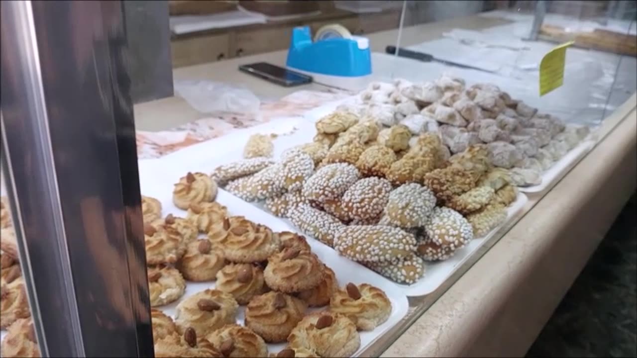 Buying Pastries on a Side Street in Palermo, Sicily