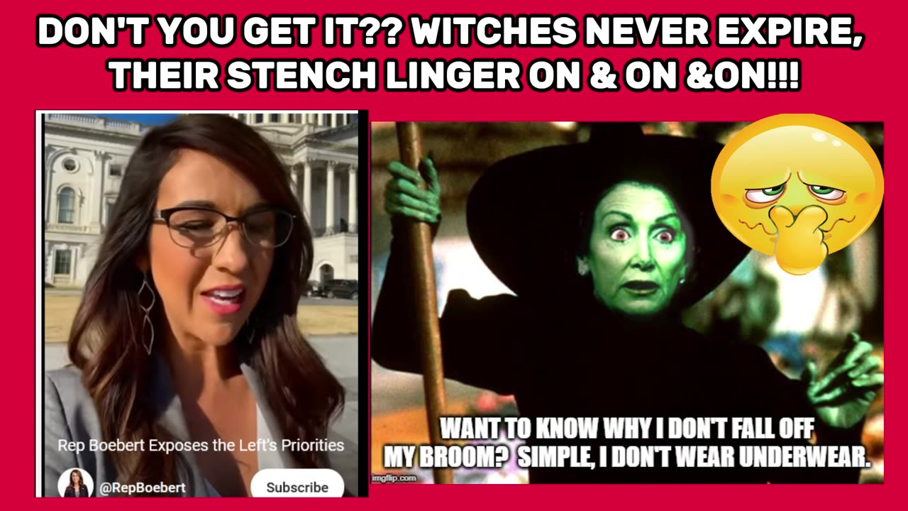WITCHES NEVER EXPIRE THEIR STENCH LINGERS ON & ON & ON