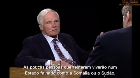 📢🤐TED TURNER, FUNDADOR CNN, EM 2008: DEVEMOS REDUZIR POPULAÇÃO MUNDIAL PARA EVITAR AQUECIMENTO GLOBAL📢🤐