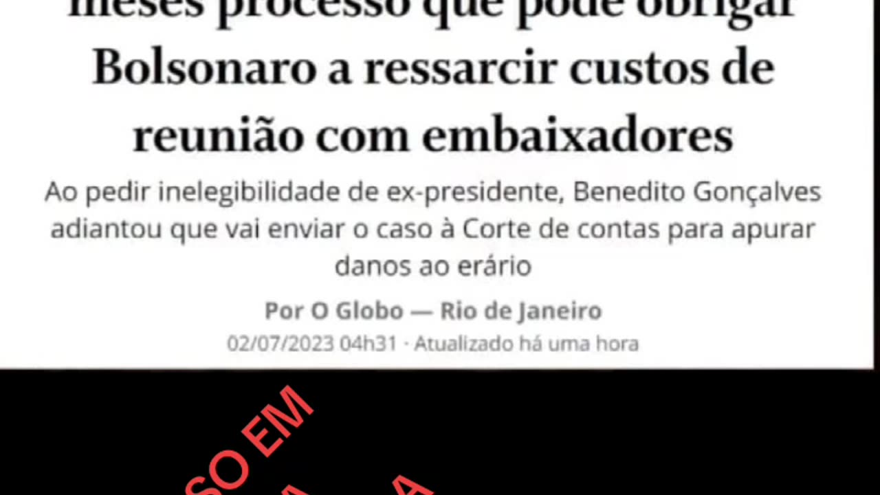 A PERSEGUIÇÃO A BOLSONARO