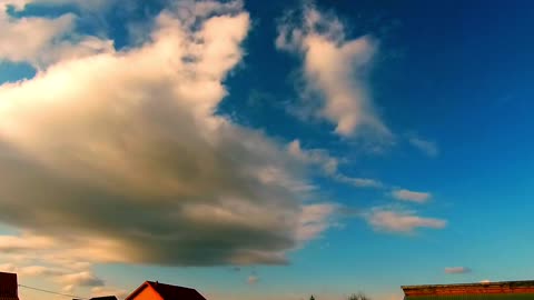 deep blue sky timelapse - free footage