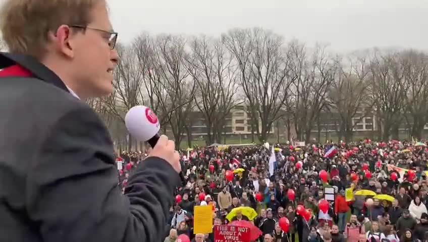 Dutch Citizens Rally Against Covid Tyranny