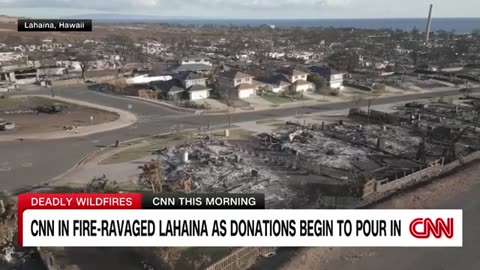 Lahaina as aid efforts begin