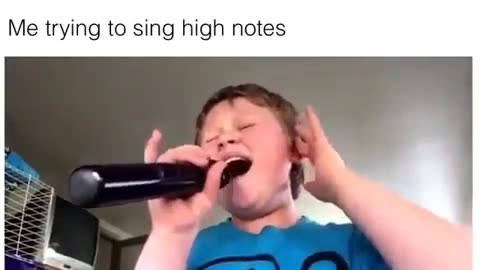 Funny Kid Singing