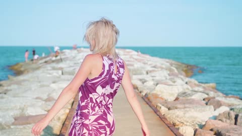 The seaside stroll