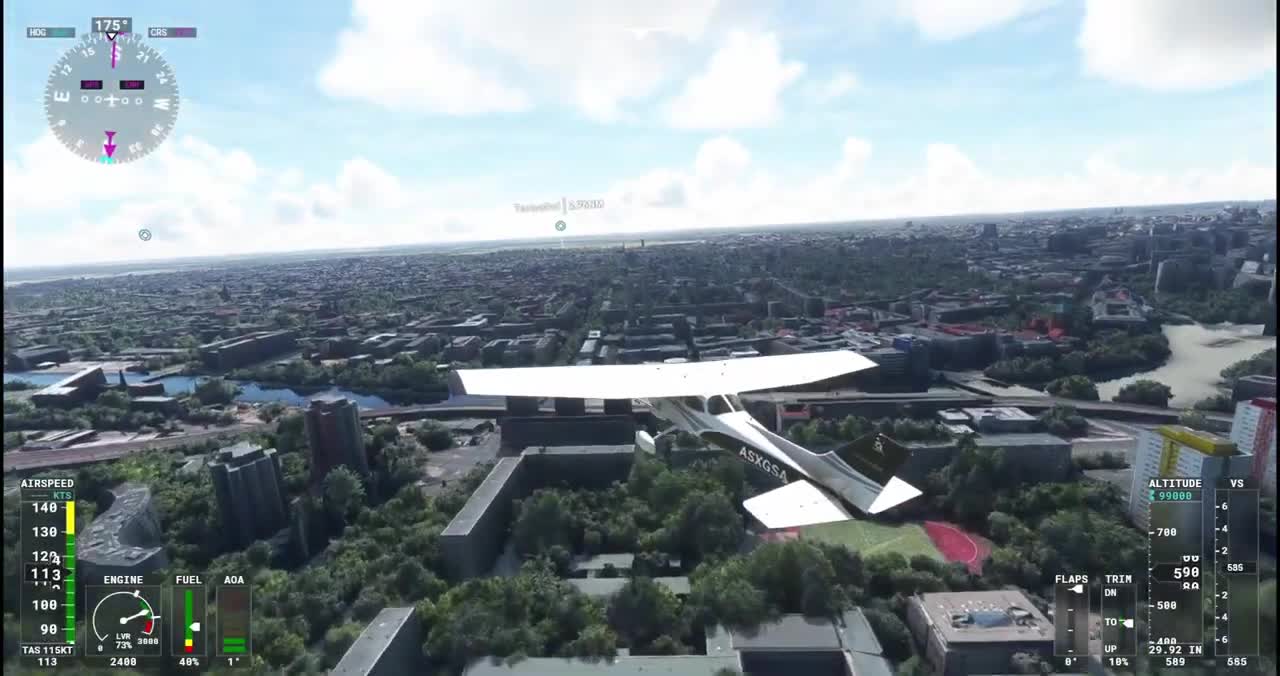 Flying Over Berlin Germany | Microsoft Flight Simulator 2020