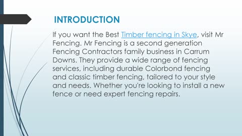 Best Timber fencing in Skye