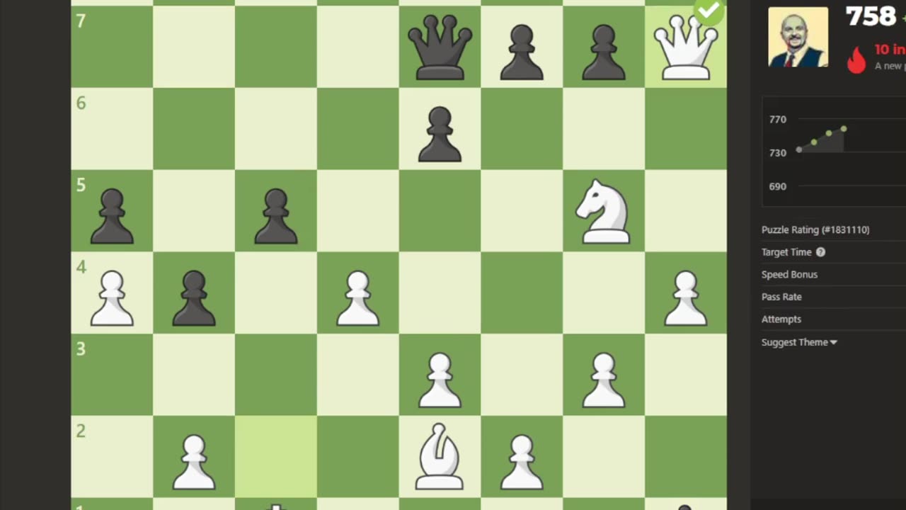 Chess Daily Puzzles Vid008 #chess #chesspractice #chesslearning