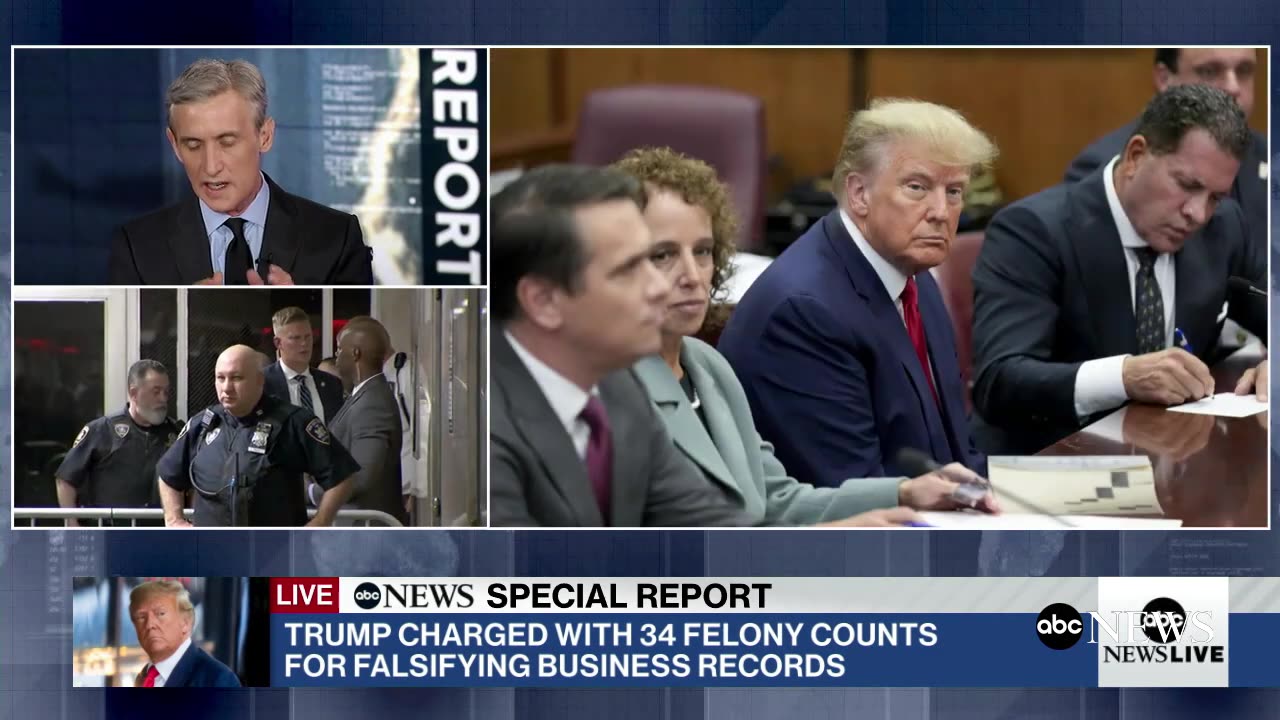 Trump pleads not guilty on 34 felony counts