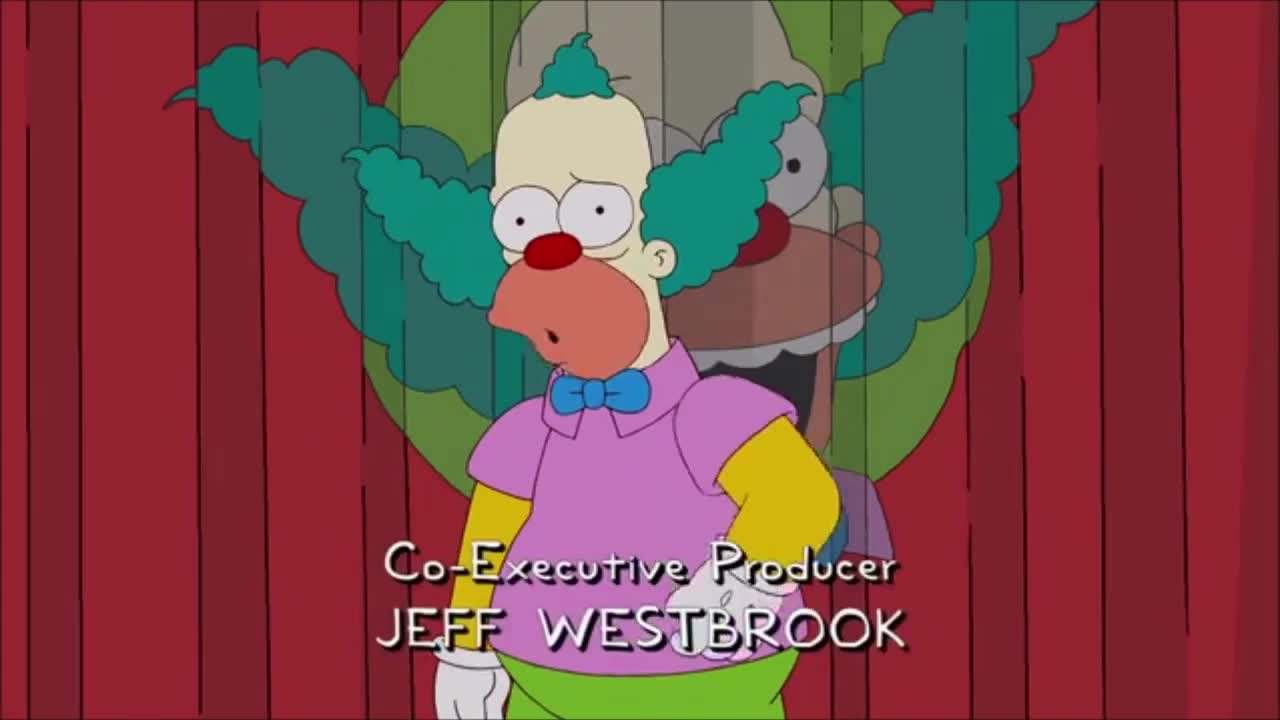 Krusty complains about dated parodies