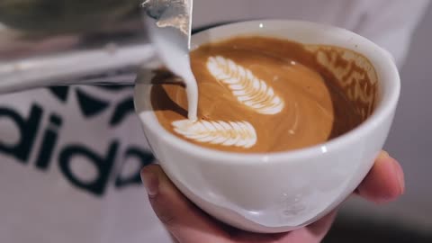 Pegasus latte art