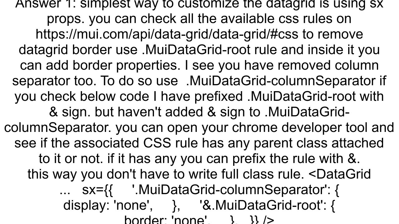 How can I customize the muimaterial datagrid header outline