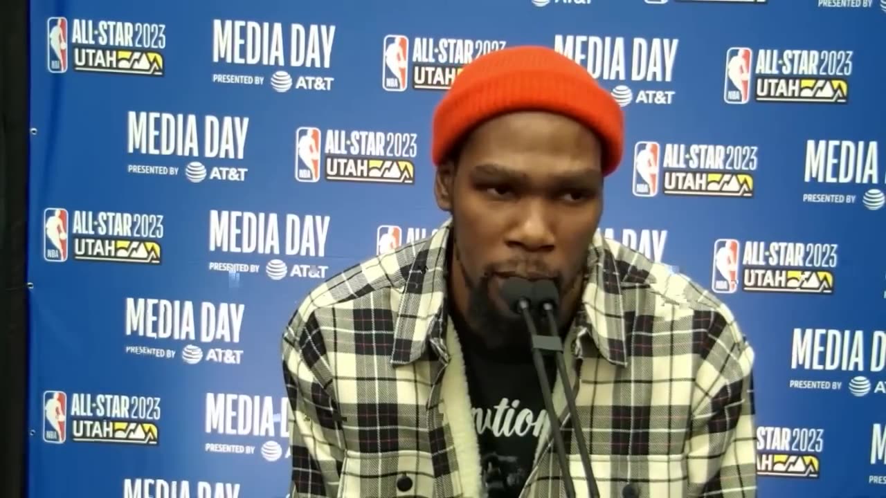 All Star media Day Kevin Durant video