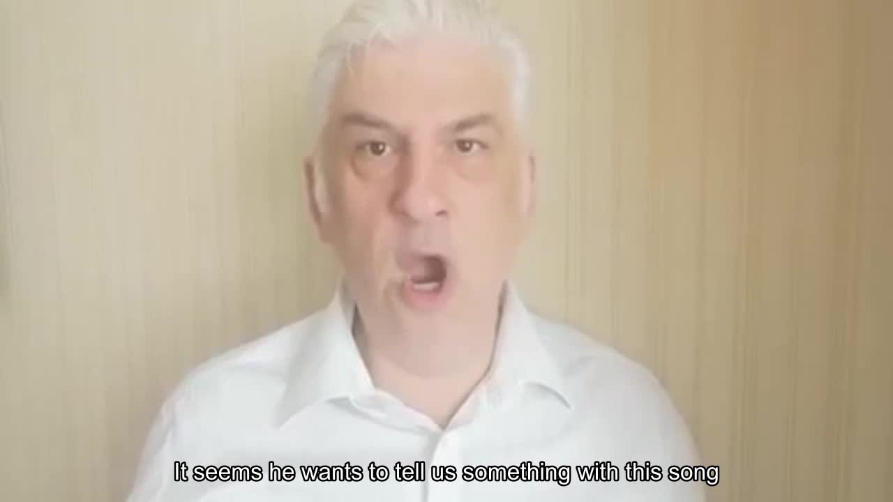 It seems he wants to tell us something with this song