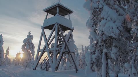 Winter & Christmas Santa Claus hometown Rovaniemi Lapland Finland video for families Arctic Circle