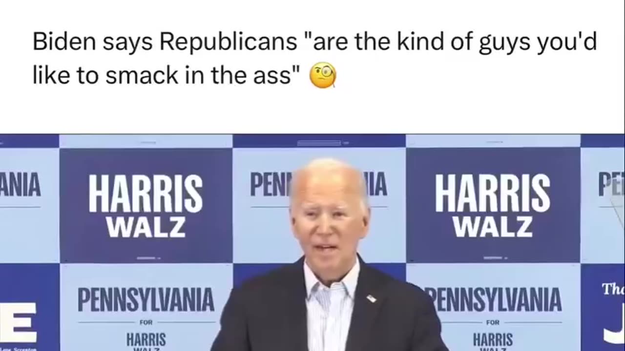 Biden Saying These Are the Kind of Guys you Want to Smack on the Ass?