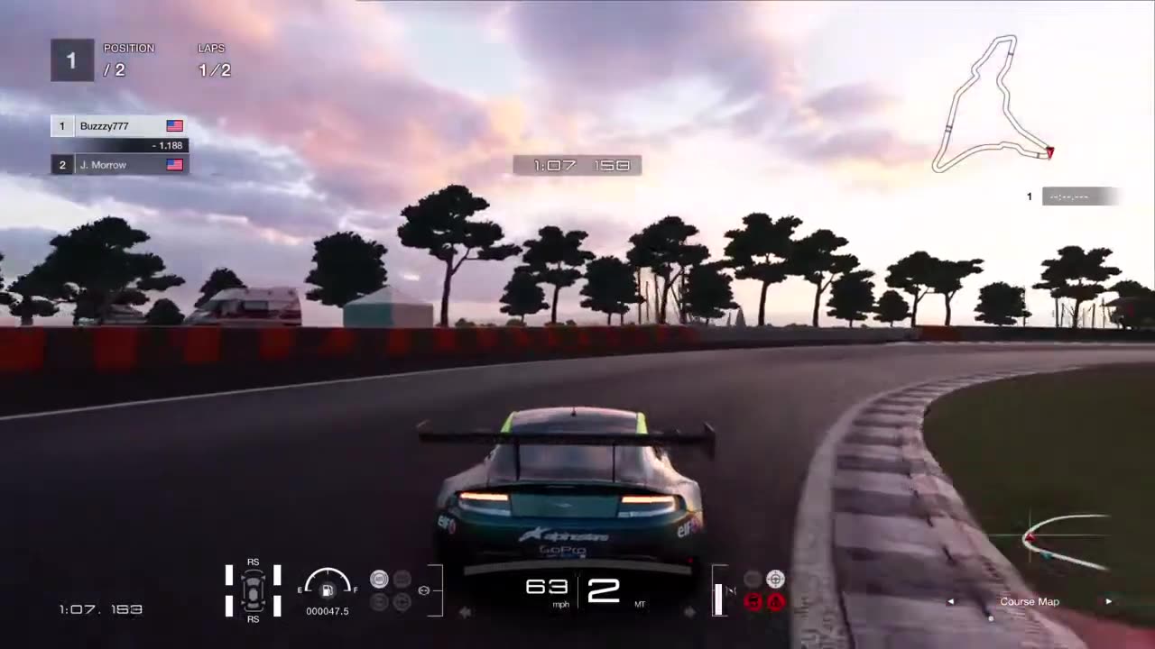 Gran Turismo®SPORT - Aston Martin Vantage Gr.3 1v1 Gameplay @ Dragon Trail Pro Difficulty