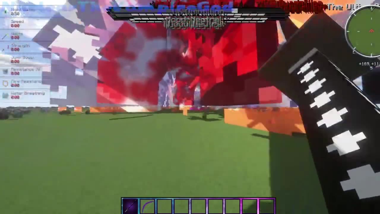 Minecraft Mob Battle Hell creeper titan vs TheOmnivampire