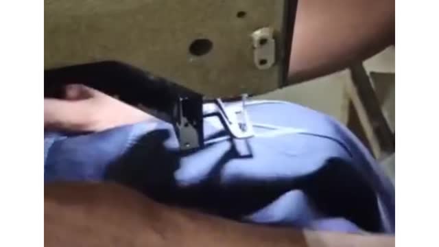 Denim Pants Bartack Process