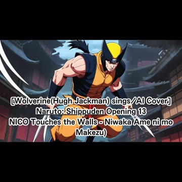 [Wolverine sings/AI Cover] Naruto:Shippuden OP 13 NICO Touches the Walls - Niwaka Ame ni mo Makezu