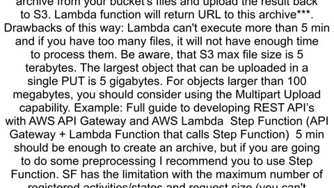 Create a zip with files from an AWS S3 path