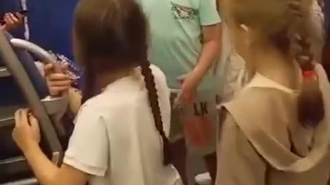 Russian children sing together