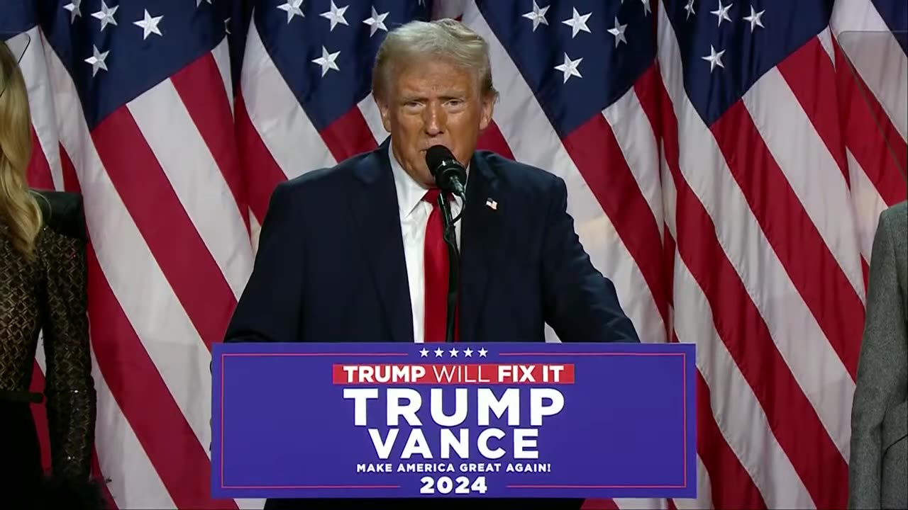 >>> Donald Trump speaks after winning the 2024 Presidential Election