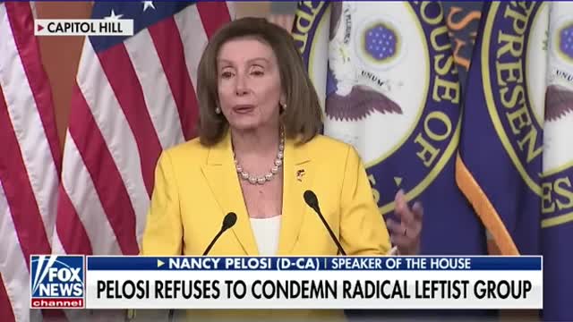 Watch Pelosi dodging condemnation of pro-abortion group’s violent threats