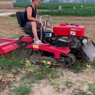 Mini Crawler power tiller with rotavator | Best hydraulic power