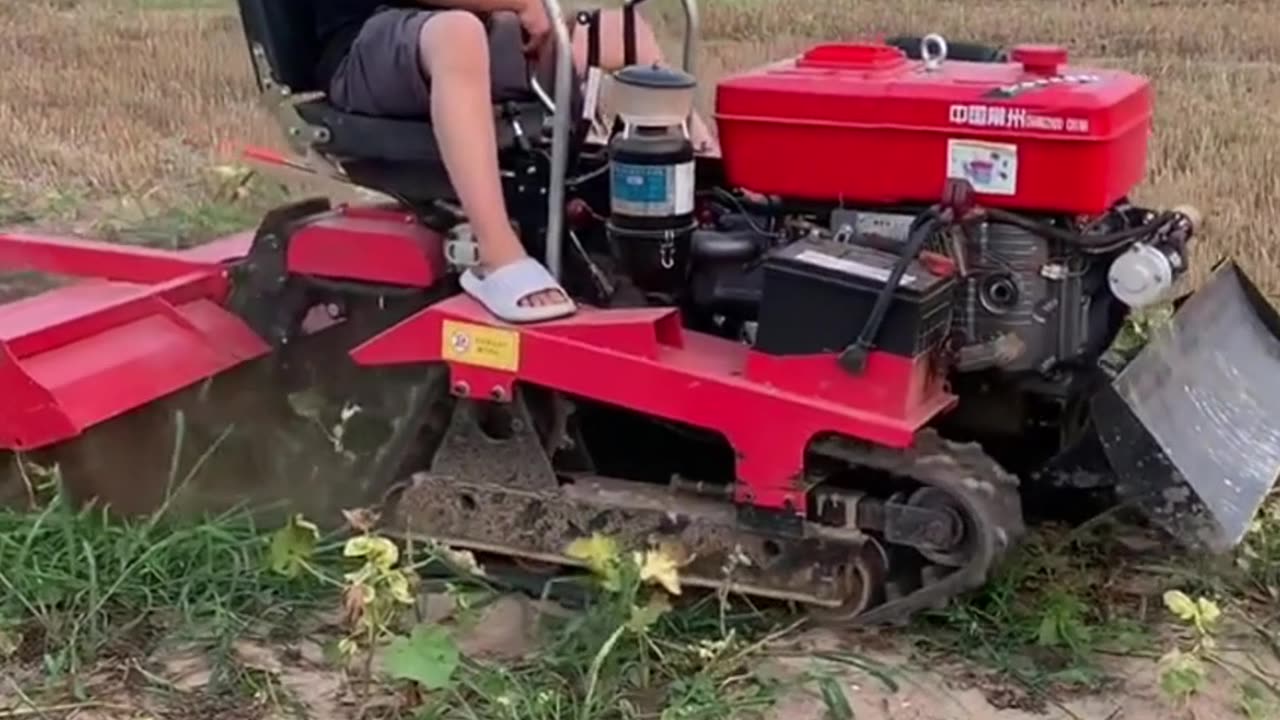 Mini Crawler power tiller with rotavator | Best hydraulic power