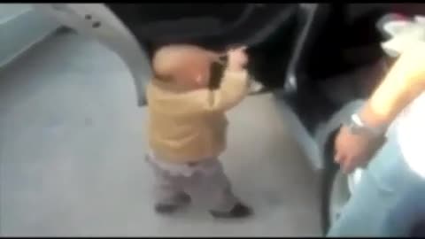 This kid's gonna be a dance king