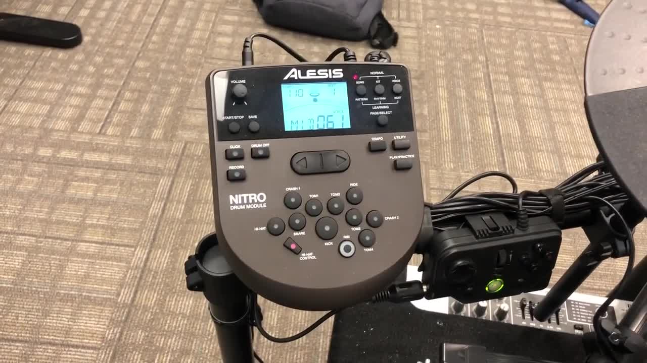Alesis Nitro MIDI Mappings for Rock Band 4 Xbox One with Legacy Wired Adapter and Xbox MIDI Adapter