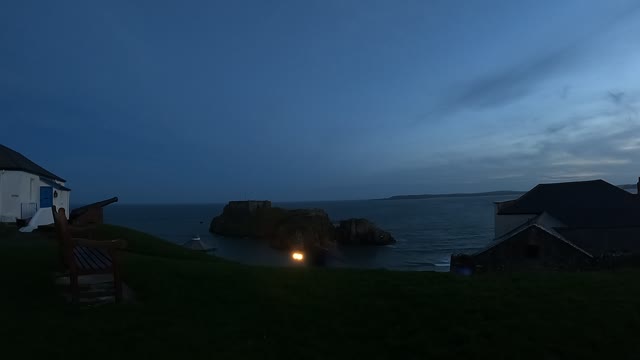 St Catherine's rock. Nightlapse. 27th Oct 2022