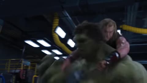 Thor vs hulk fight scene -Avengers